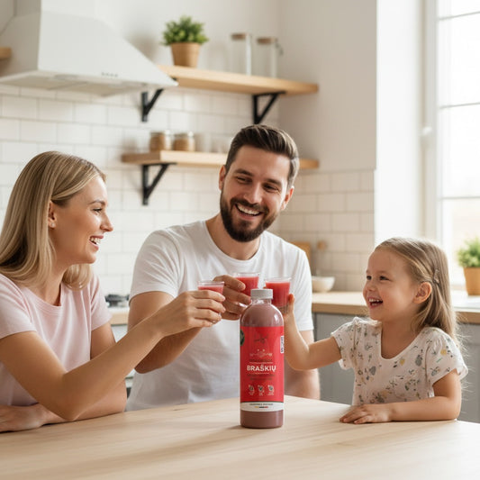 Fermentuotas Braškių Gėrimas Gerųjų Bakterijų Koncentratas
