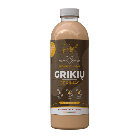 Fermentuotas Grikių Gėrimas Gerųjų Bakterijų Koncentratas
