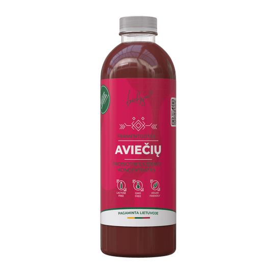 Fermentuotas Aviečių Gėrimas Gerųjų Bakterijų Koncentratas