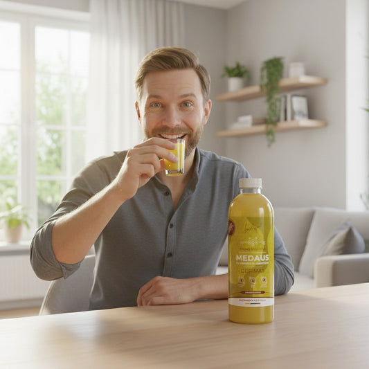 Fermentuotas Medaus Su Imbieru Ir Ciberžole Gėrimas Gerųjų Bakterijų Koncentratas